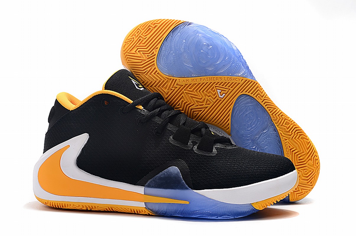 Nike Freak 1 Shoes Black Orange